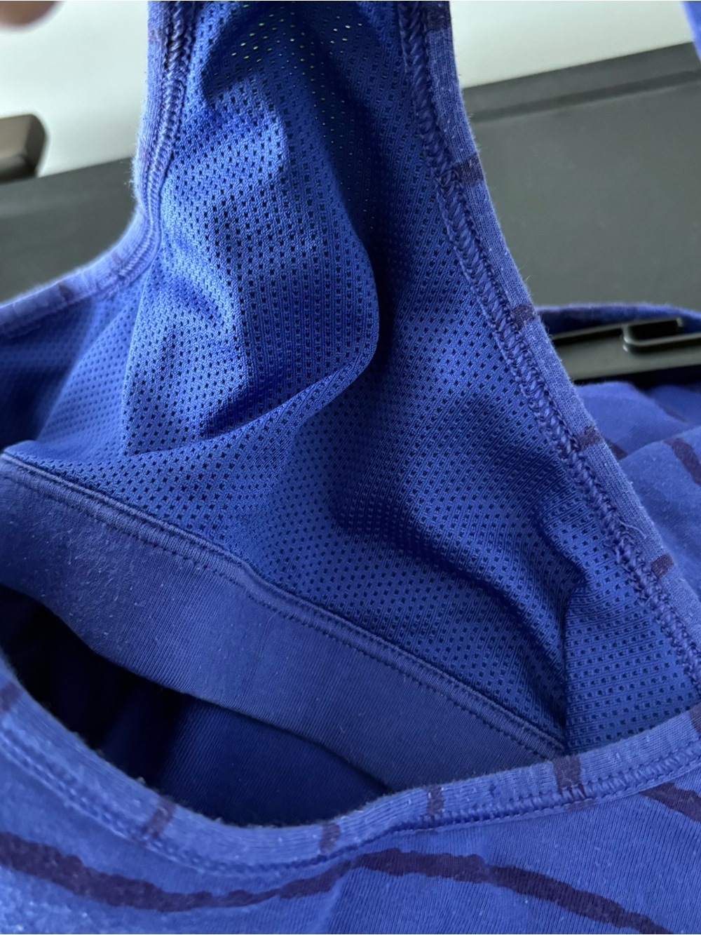 Nike Dri-FIT Blue Striped Racerback Tank Top - Picture 12 of 13